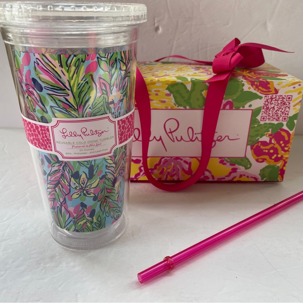 Ily Pulitzer double wall acrylic tumbler
